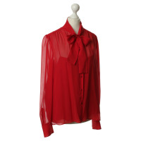 Prada Button blouse in red