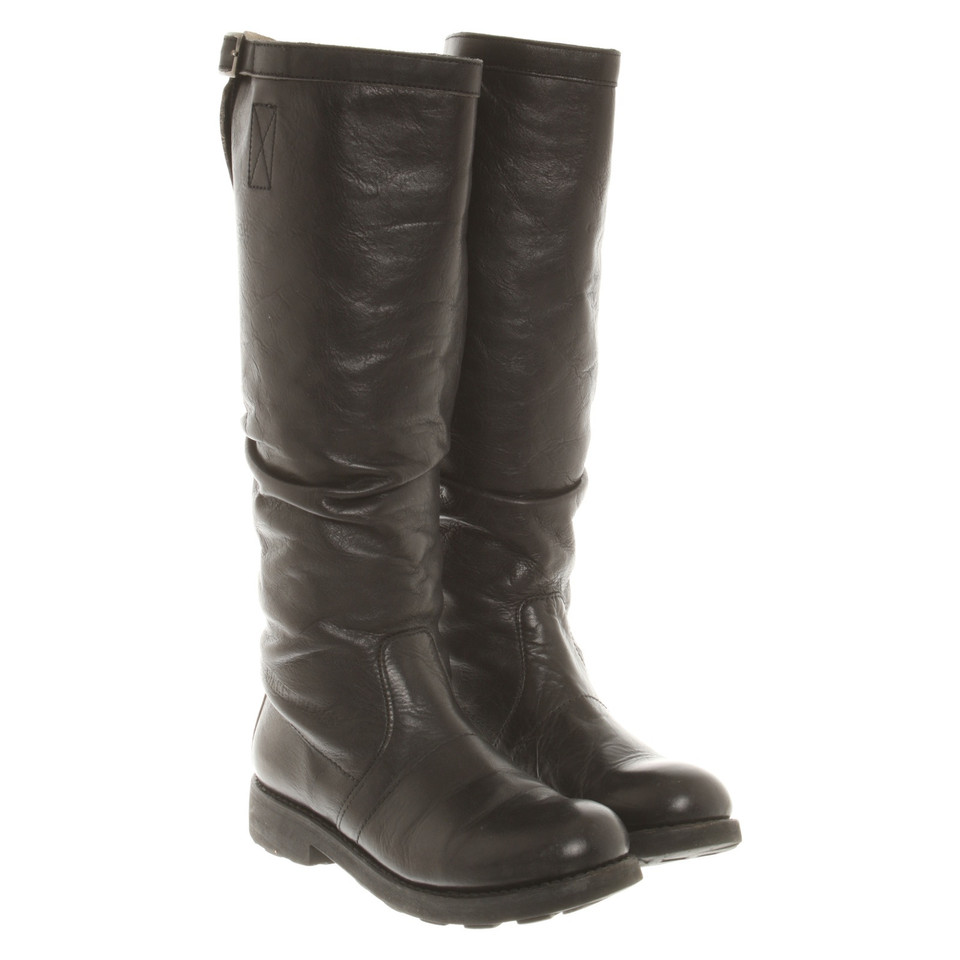 Bikkembergs Boots Leather in Black
