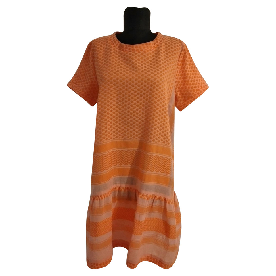 Cecilie Copenhagen Kleid aus Baumwolle in Orange