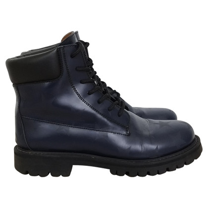 Valentino Garavani Ankle boots Leather in Blue