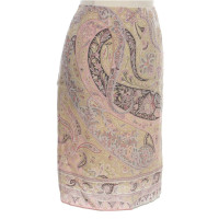 Etro Zijden rok met Paisley patroon