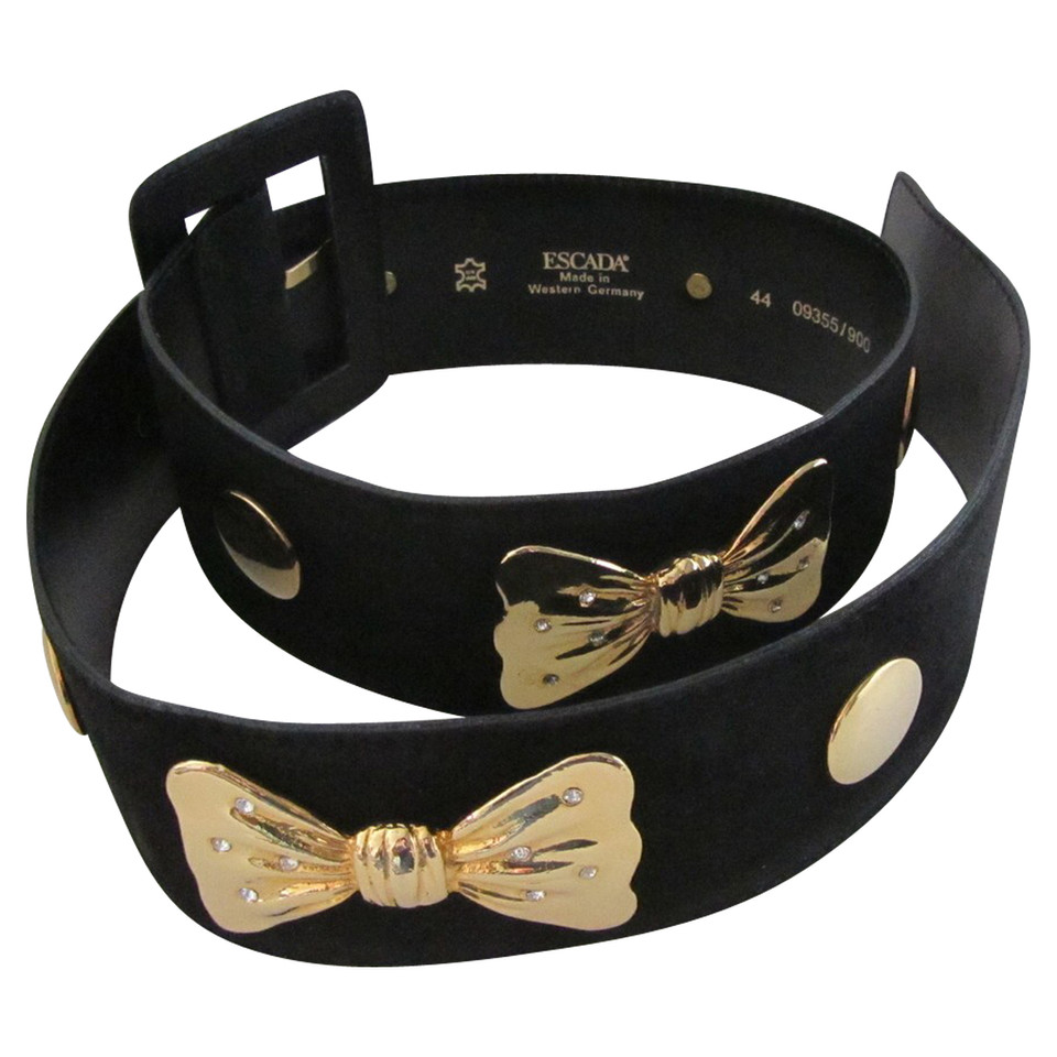 Escada Belt in black / gold