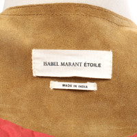 Isabel Marant Etoile Jacke/Mantel aus Wildleder in Ocker