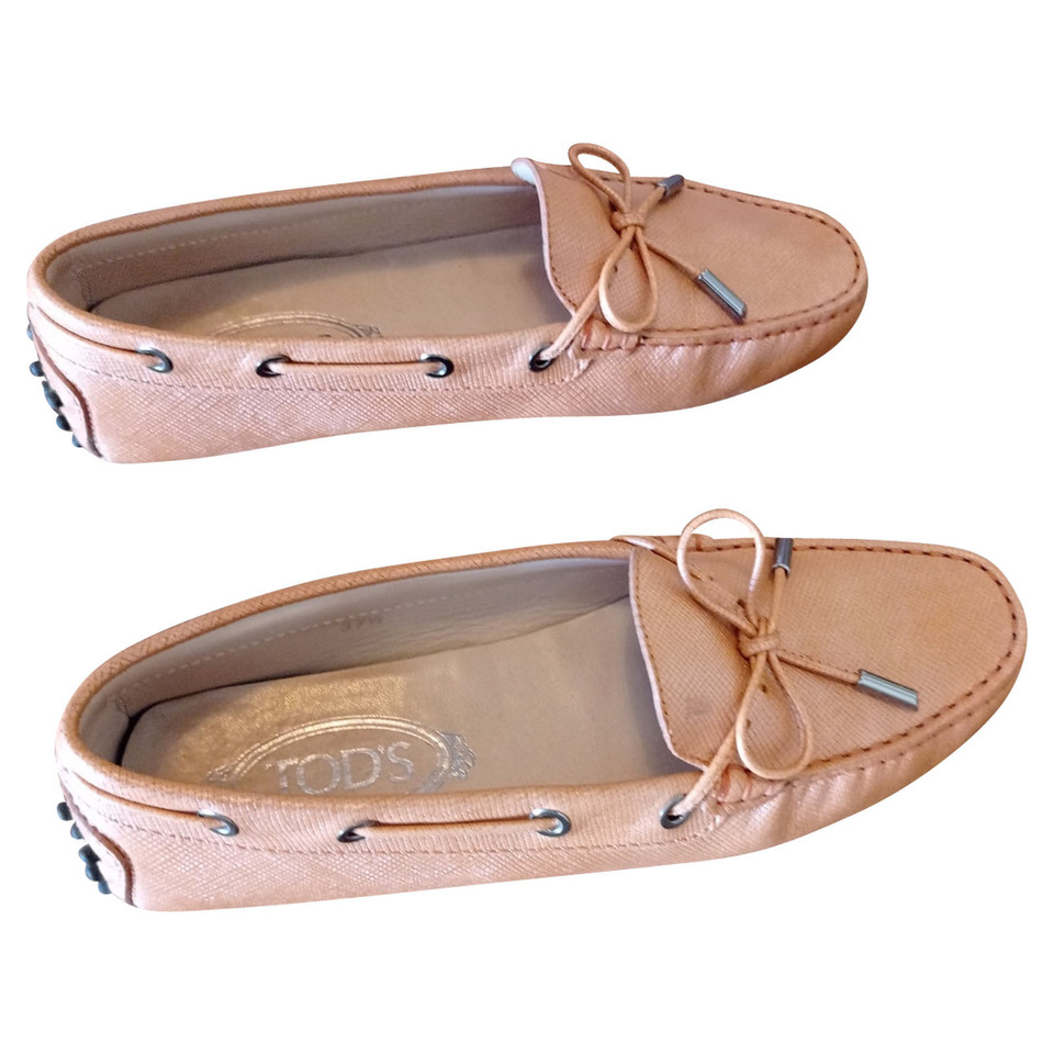 Tod's Slippers/Ballerinas Leather in Nude
