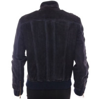 Dolce & Gabbana Leather jacket in blue