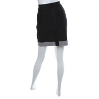 Hervé Léger Mini jupe en noir / gris