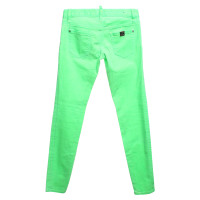 Dsquared2 Lage taille jeans in neon groen