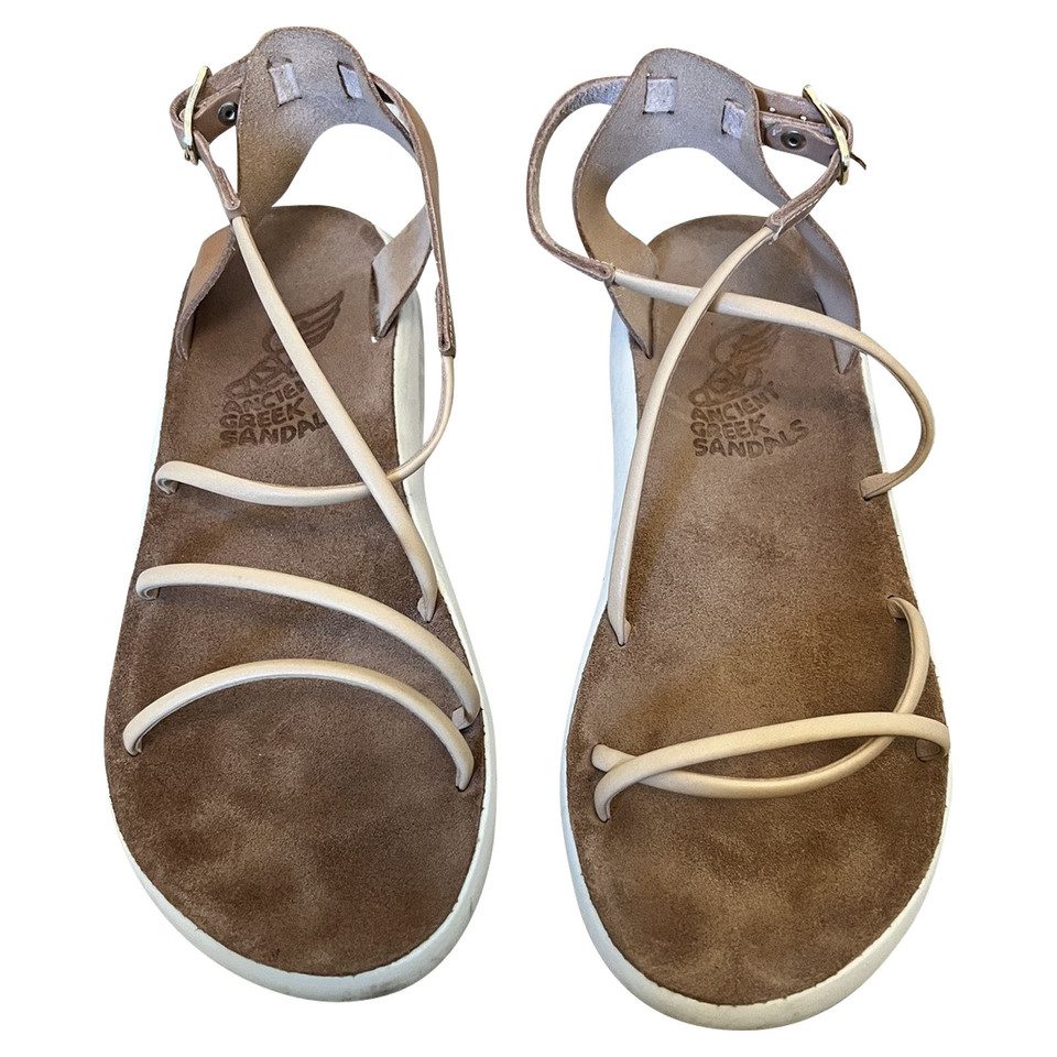 Ancient Greek Sandals Sandalen aus Leder in Beige