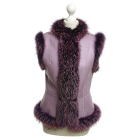 Escada -Violet gekleurde bont vest