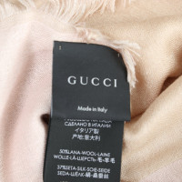 Gucci "Dusk Silk Wool Jacquard Scarf"