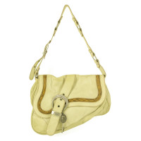 Christian Dior Saddle Bag in Pelle in Crema