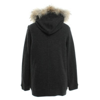 Woolrich Knitted coat in dark gray