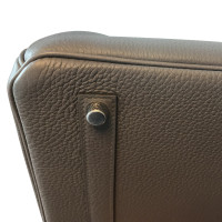 Hermès Birkin Bag 35 aus Leder in Grau