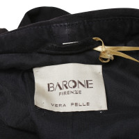 Other Designer Barone Firenze - Leather Blouson in Dark Brown