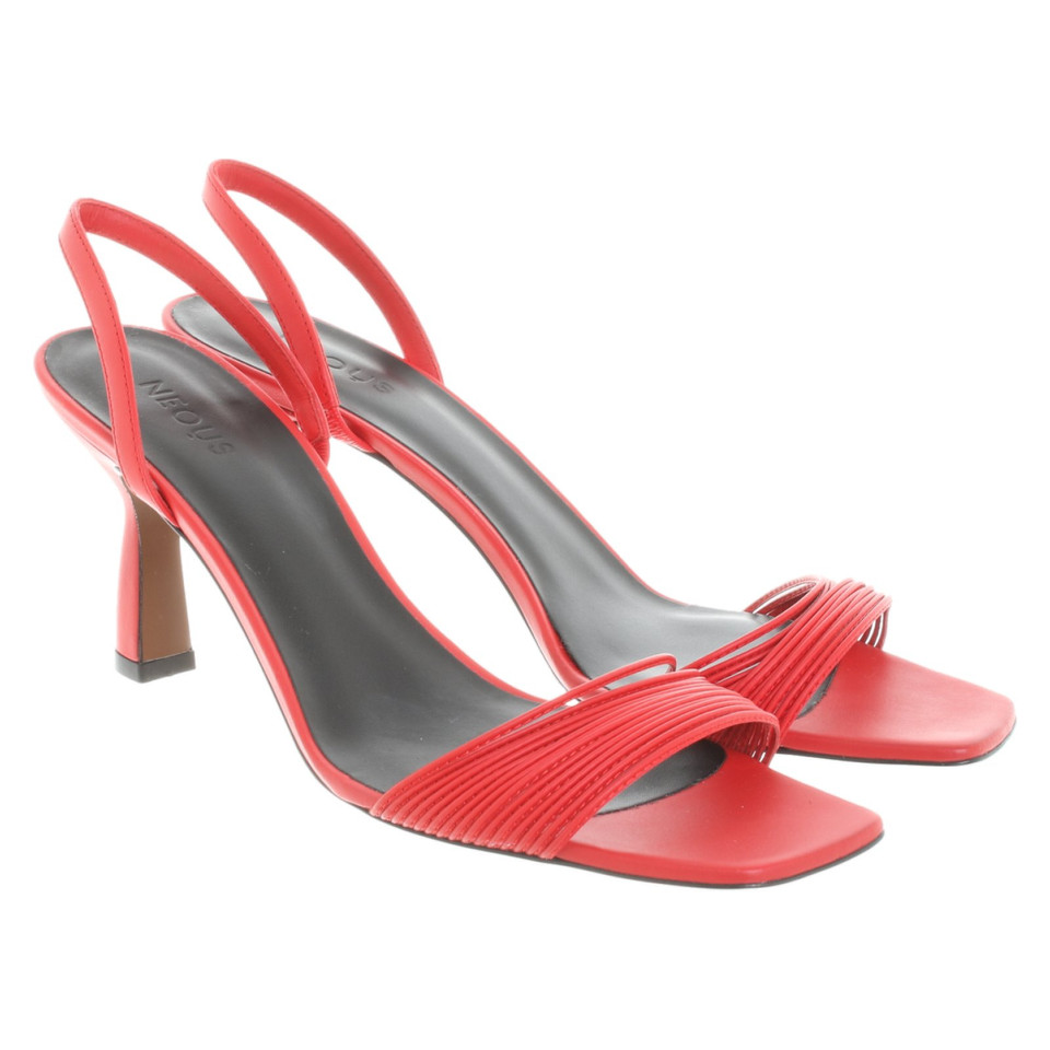 Neous Sandales en Cuir en Rouge