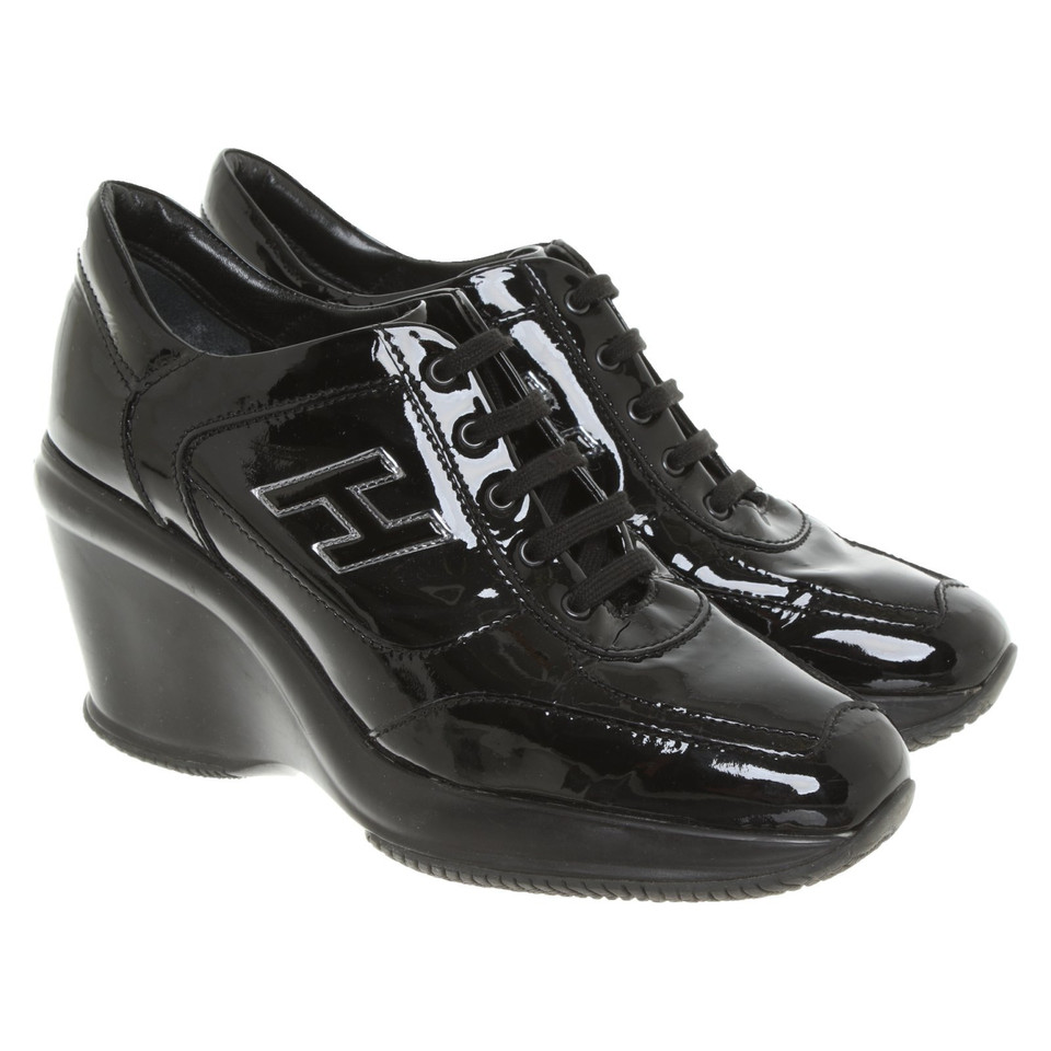 Hogan Sneakers Lakleer in Zwart