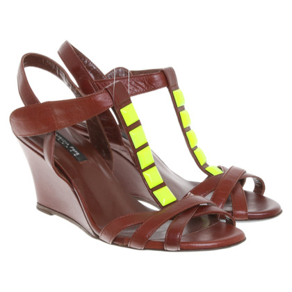 Patrizia Pepe Wedges Leather in Brown