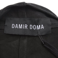 Damir Doma Jas/Mantel Leer in Zwart