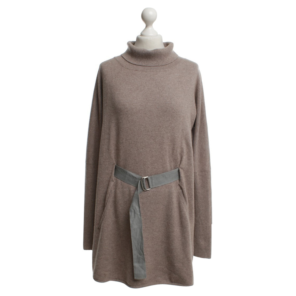 Brunello Cucinelli Roll collar sweater in beige