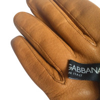 Dolce & Gabbana Lederen handschoenen met kasjmier voering