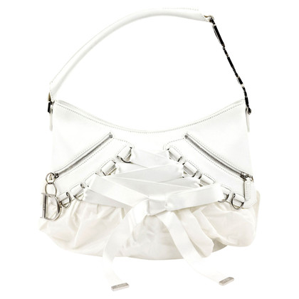 Dior Handtasche aus Leder in Weiß
