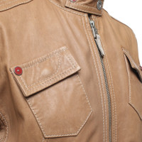 Bogner Jacke/Mantel aus Leder in Beige