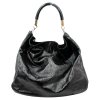 Saint Laurent Shopper Patent leather in Black