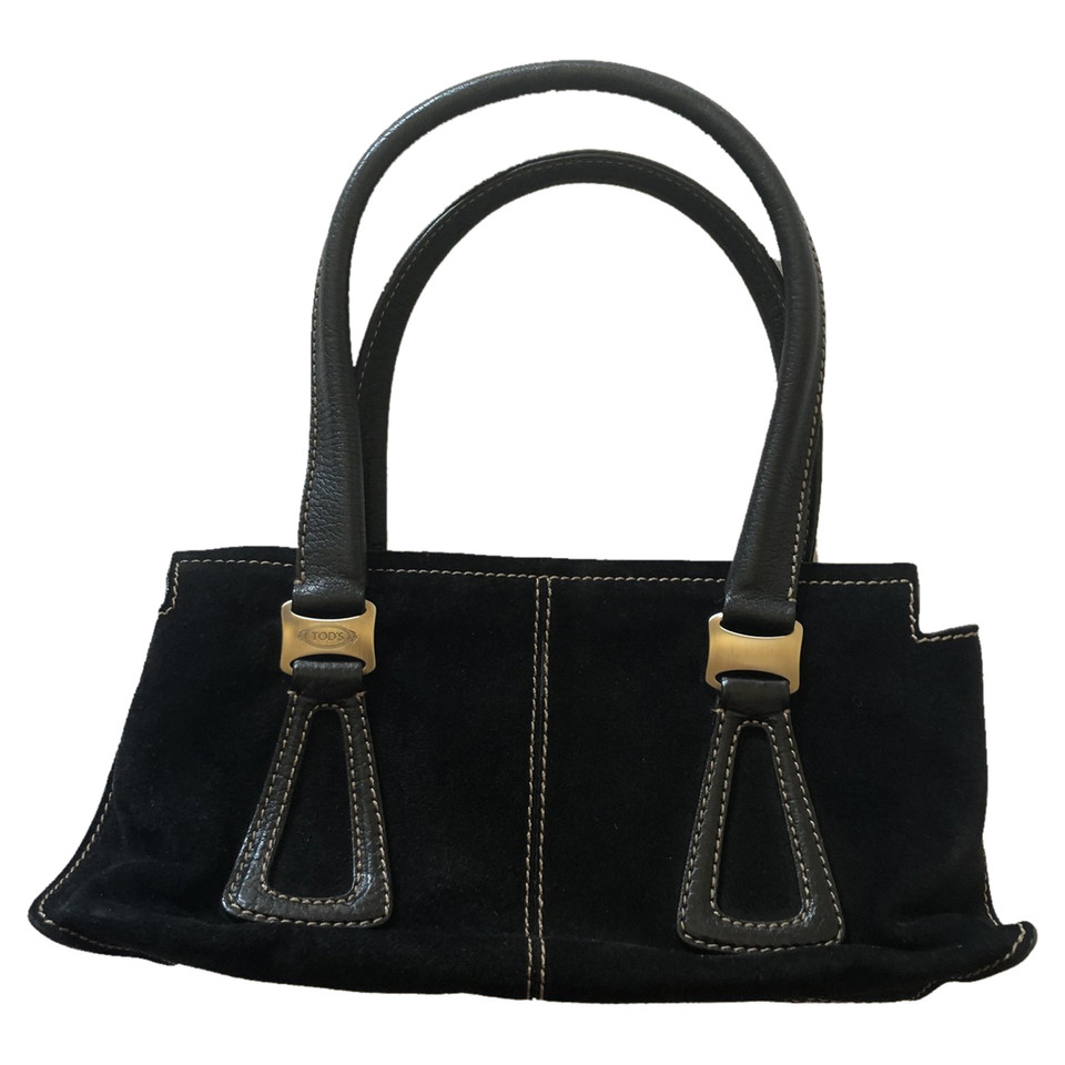 Tod's Handbag Suede in Black