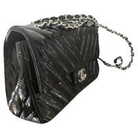 Chanel 2.55 Patent leather in Black