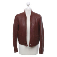 Sandro Jacket/Coat Leather in Brown