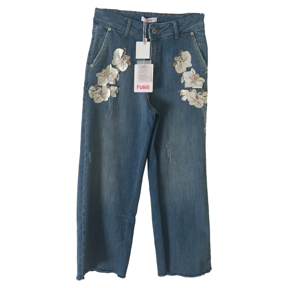 Blumarine Jeans in Cotone in Blu