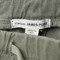 James Perse Corduroy broek in grijs/groen