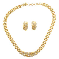 Lanvin Goldfarbenes Schmuck-Set