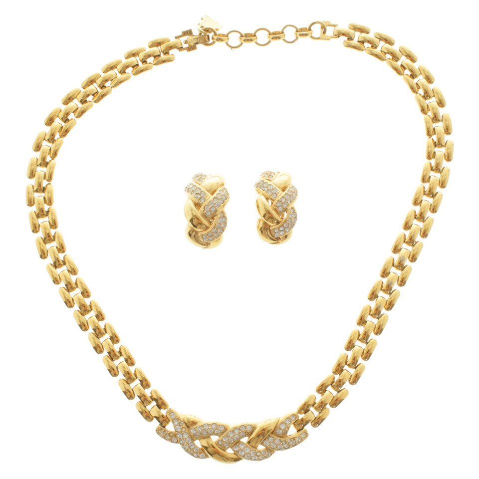 Lanvin Gold colored jewelry set