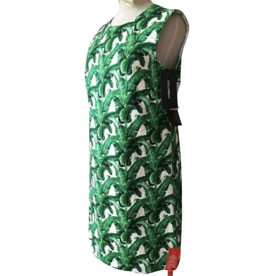 Dolce & Gabbana Robe en Coton en Vert