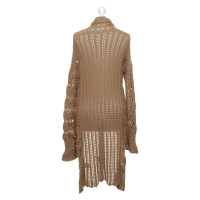 Twin Set Simona Barbieri Knitted coat in light brown