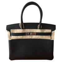 Hermès Birkin Bag 30 aus Leder in Schwarz