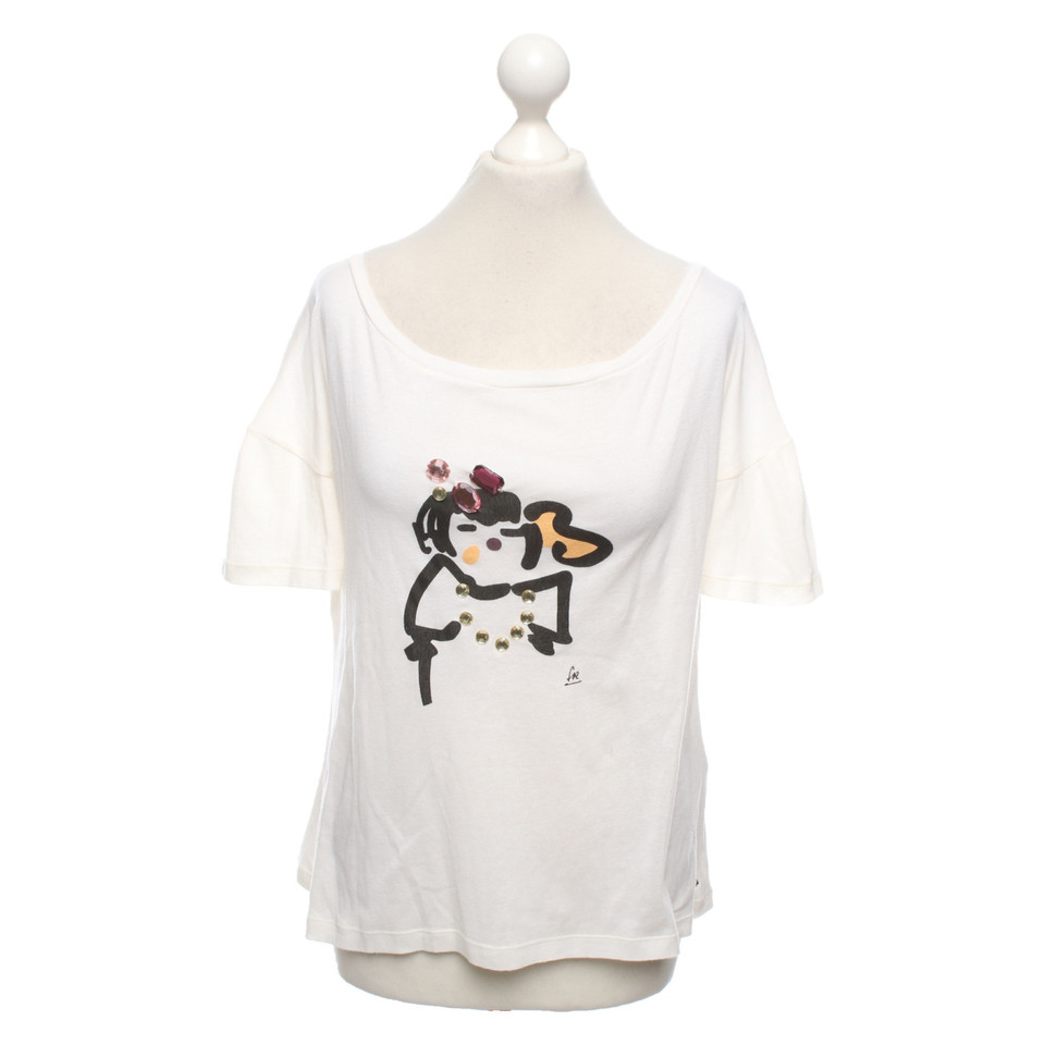 Sonia Rykiel Top en Coton en Crème