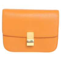 Céline Classic Bag aus Leder in Orange