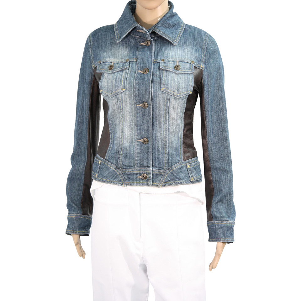 Karen Millen Jeans jacket with leather