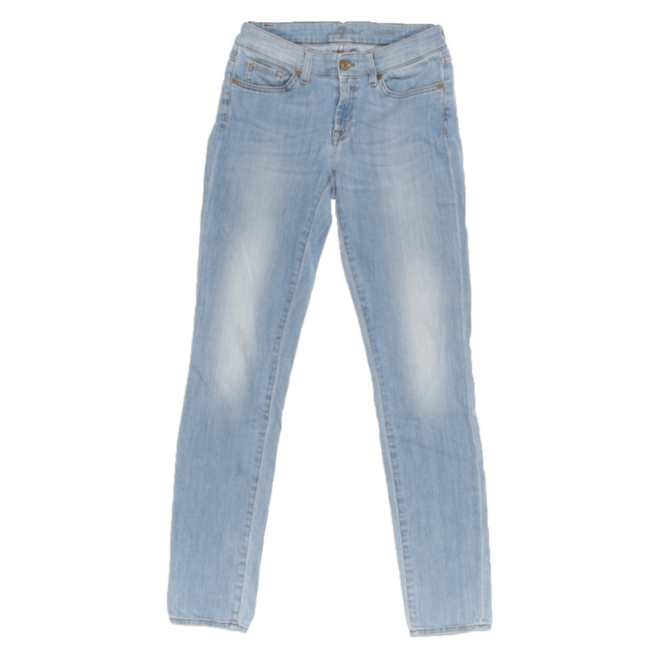 7 For All Mankind Jeans in Cotone in Blu