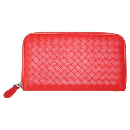 Bottega Veneta Bag/Purse Leather in Red