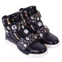 Dolce & Gabbana Sportschoenen met kristallen zwart