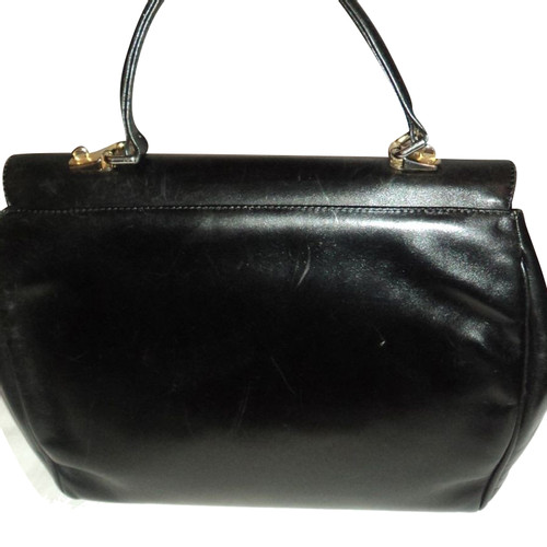 SERGIO ROSSI Women's Schwarze Lederhandtasche | Second Hand