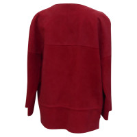 Loro Piana Suede jacket in red