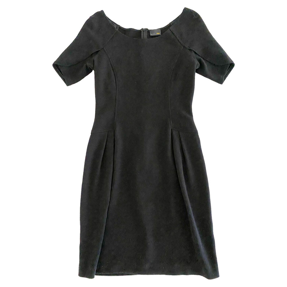 Fendi Kleid aus Wolle in Schwarz