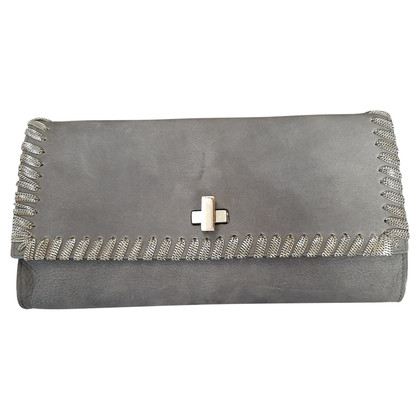 Orciani Pochette in Pelle scamosciata in Grigio