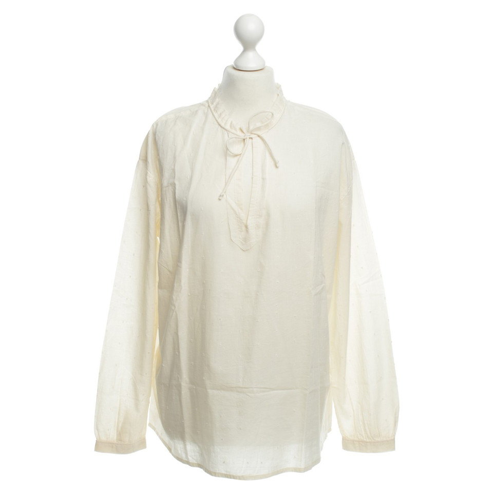 Stefanel Cotton blouse in cream