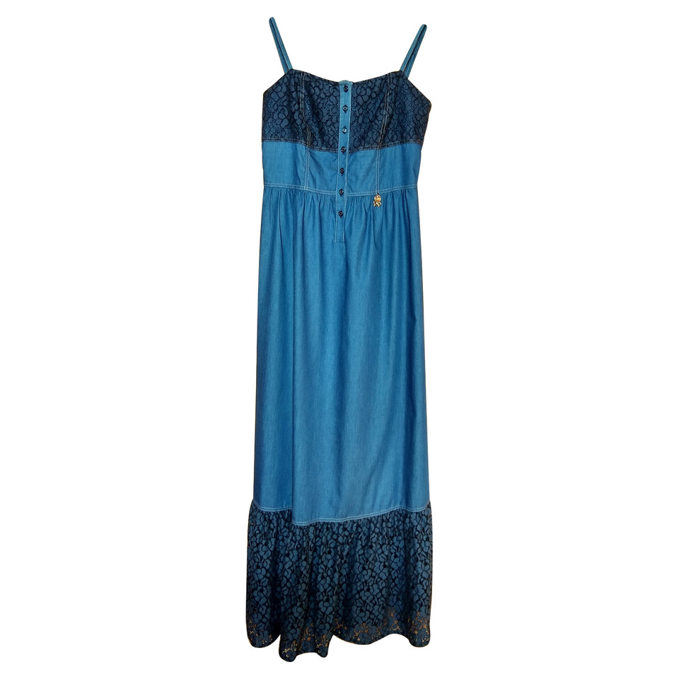 Blumarine Kleid aus Baumwolle in Blau