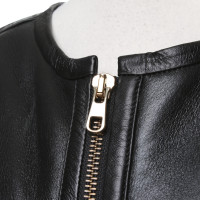 Hugo Boss Lambskin vest in black